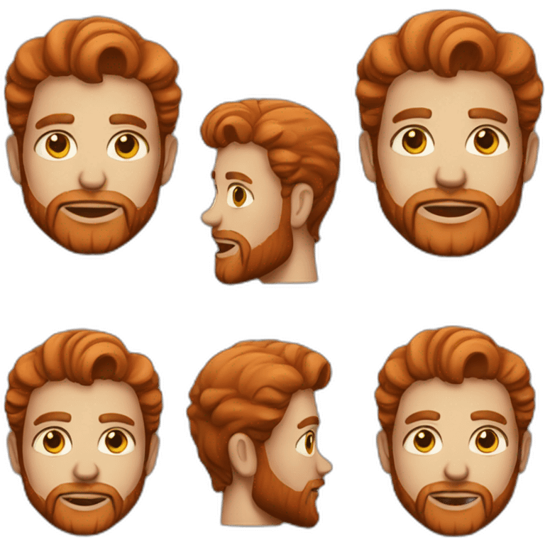 Men with red beard emoji