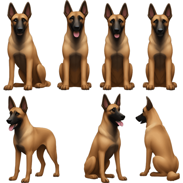 Belgian Malinois Dog Breed Full Body emoji