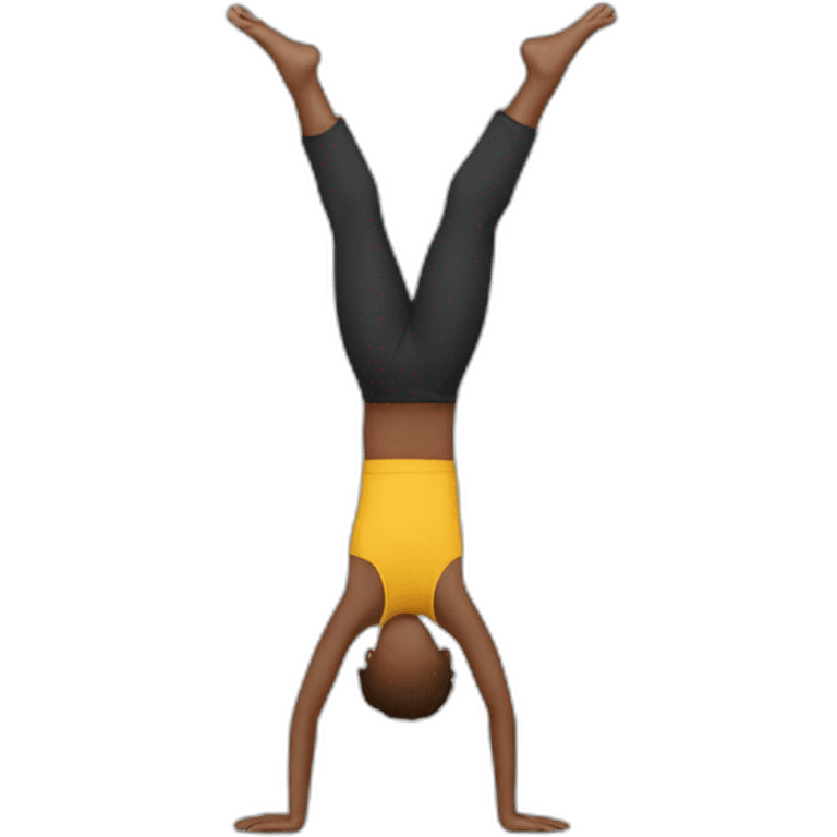 handstand open arms emoji