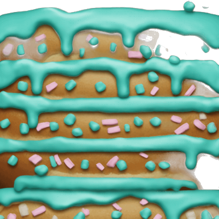 Donut with teal frosting emoji