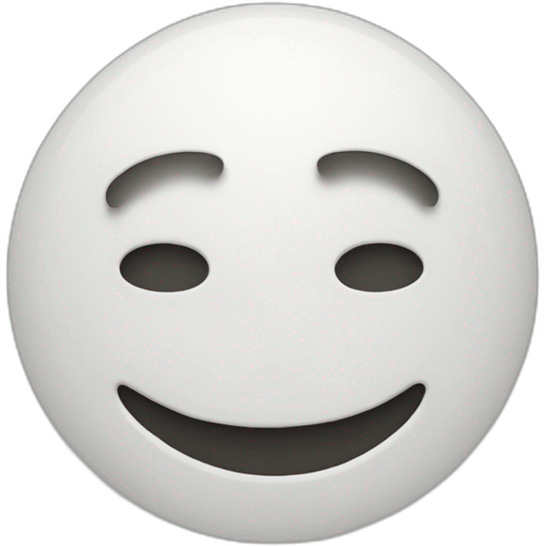 mask smiley flattened on top emoji