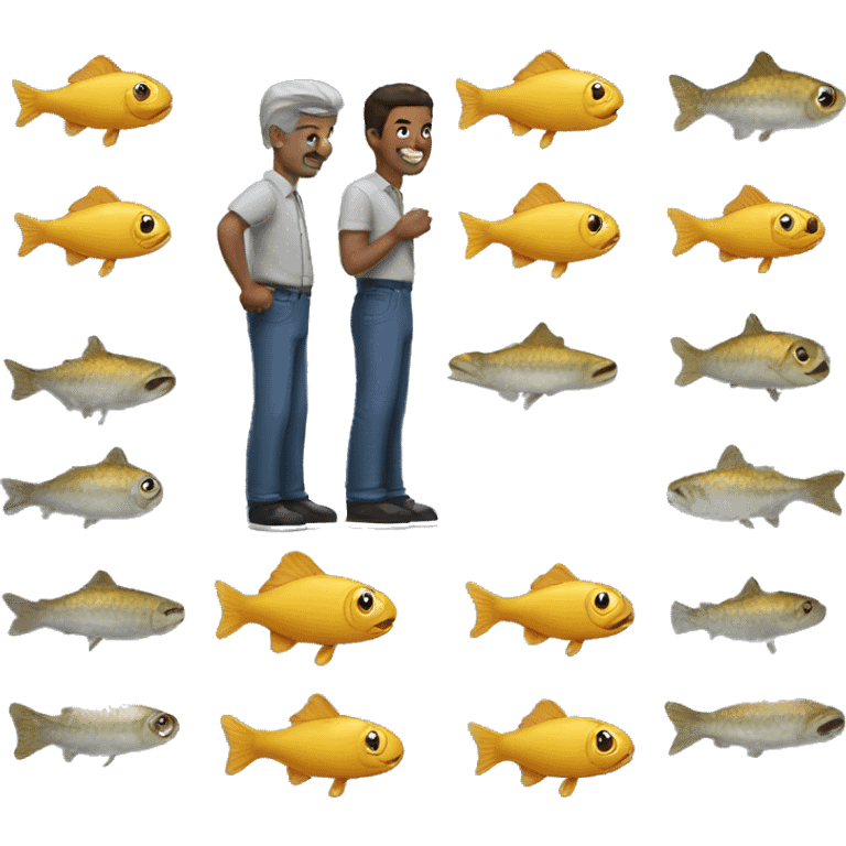 2 guys 1 fish emoji