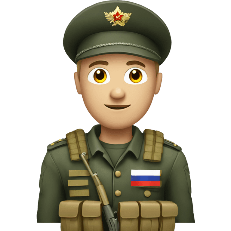 russian soldier with AK emoji