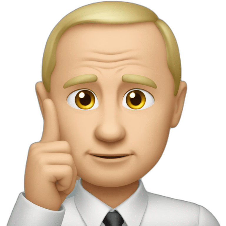 Putin signaling I don’t know emoji