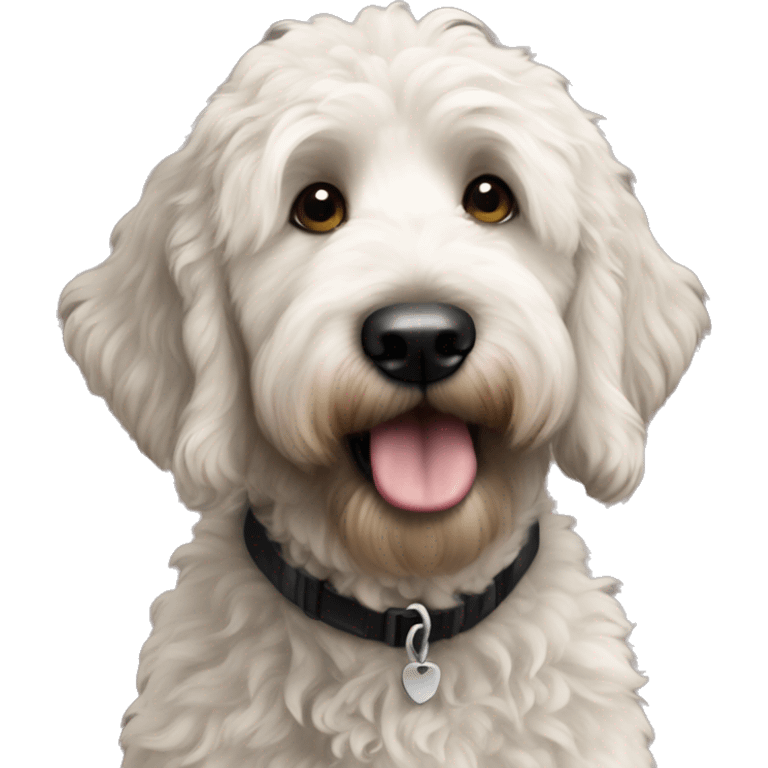 black goldendoodle a little older  emoji