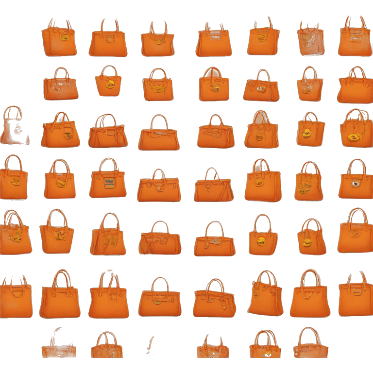 Birkin bag orange emoji