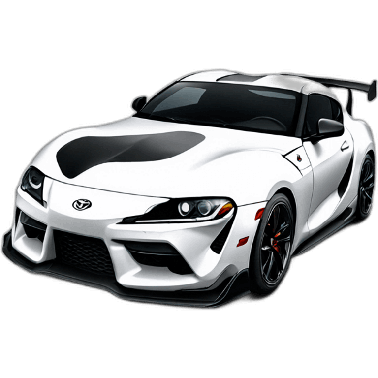 Toyota supra white toyota gazoo racing emoji