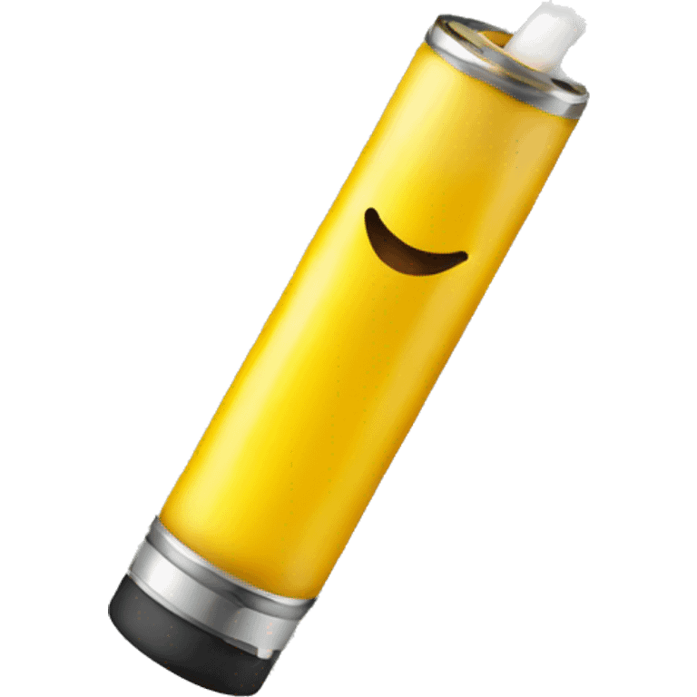 an electronic cigarette containing yellow liquid emoji