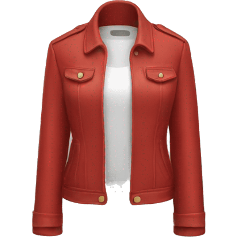 red women's jacket emoji