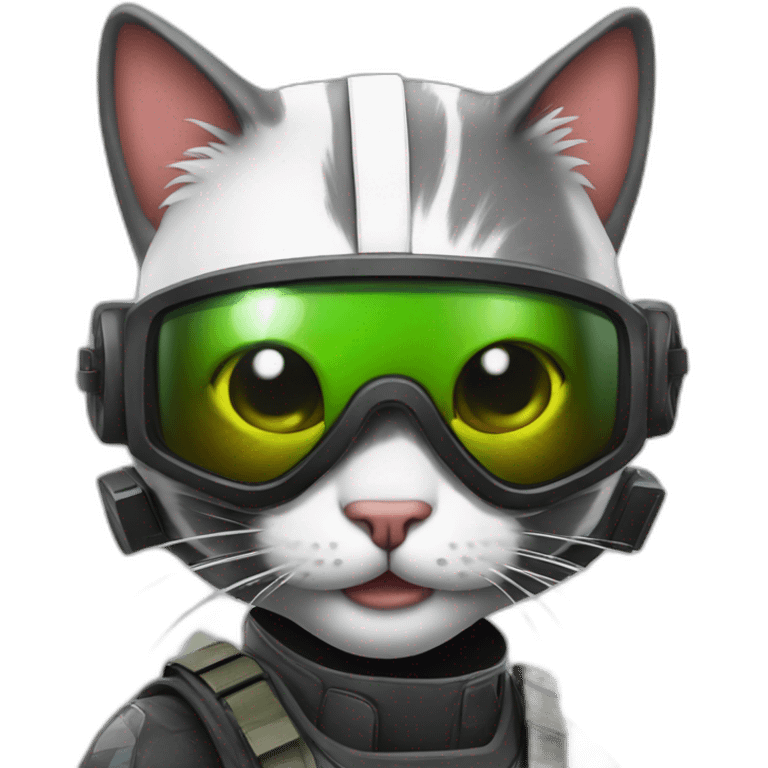 Cat playing paintball emoji