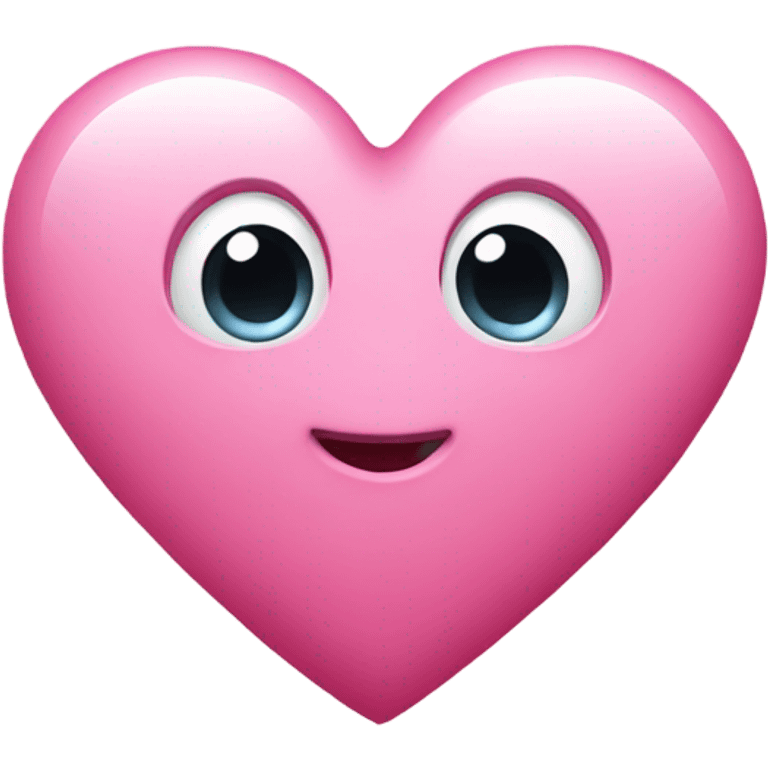 Cute pink heart emoji