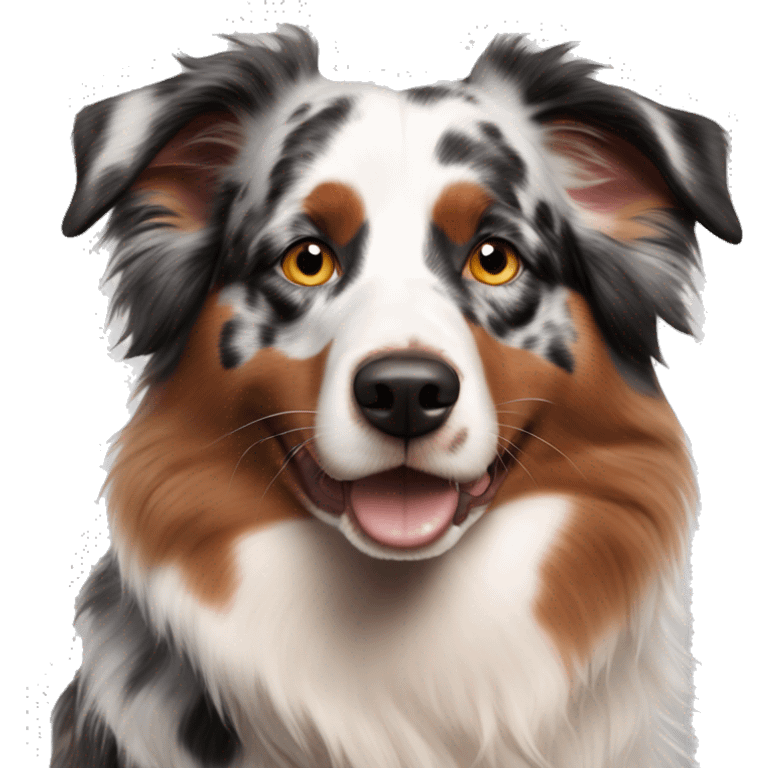 Red Merle Australian shepherd emoji