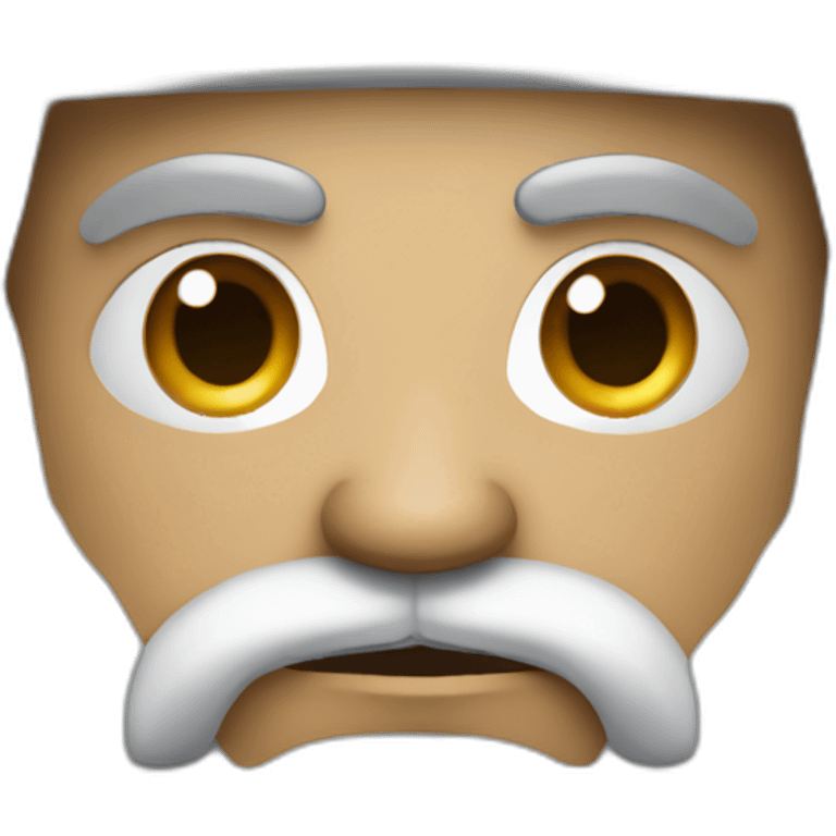 angry pakistani man with white prayer hat and long messy black beard emoji