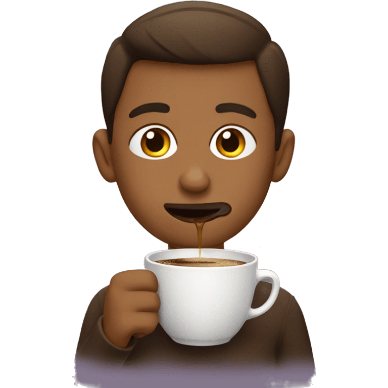 Sipping coffee emoji