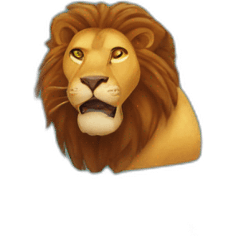 Lion mangé du shawarma emoji