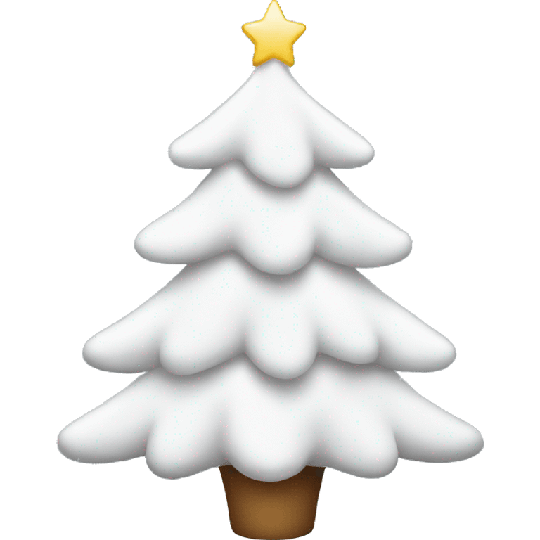 White Christmas tree  emoji