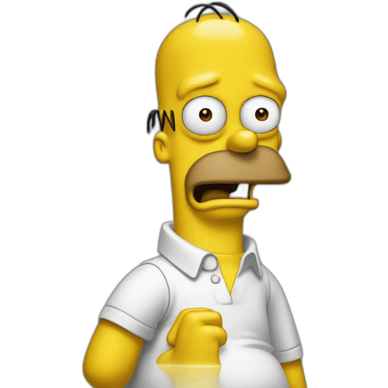 Homer simson looks bad emoji