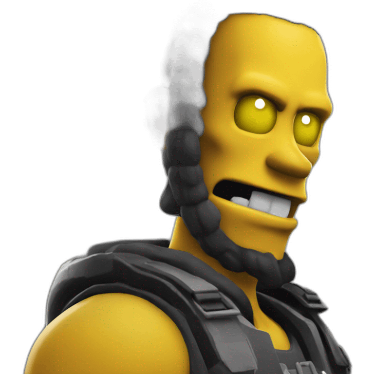 Omer Simpson in fortnite universe emoji