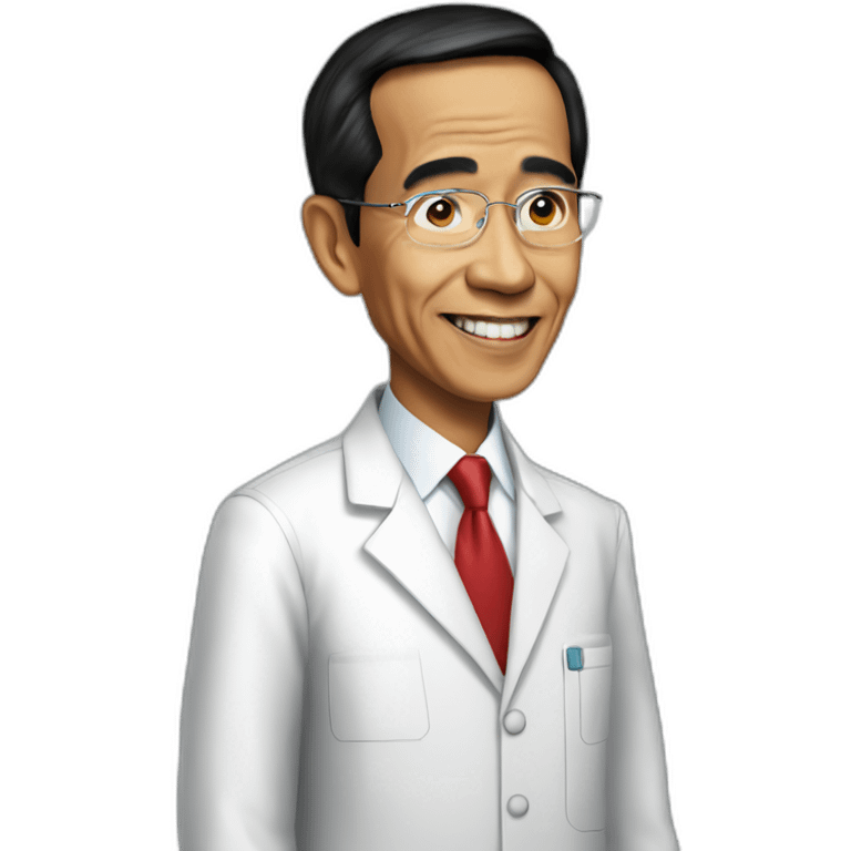 Scientist president Jokowi emoji