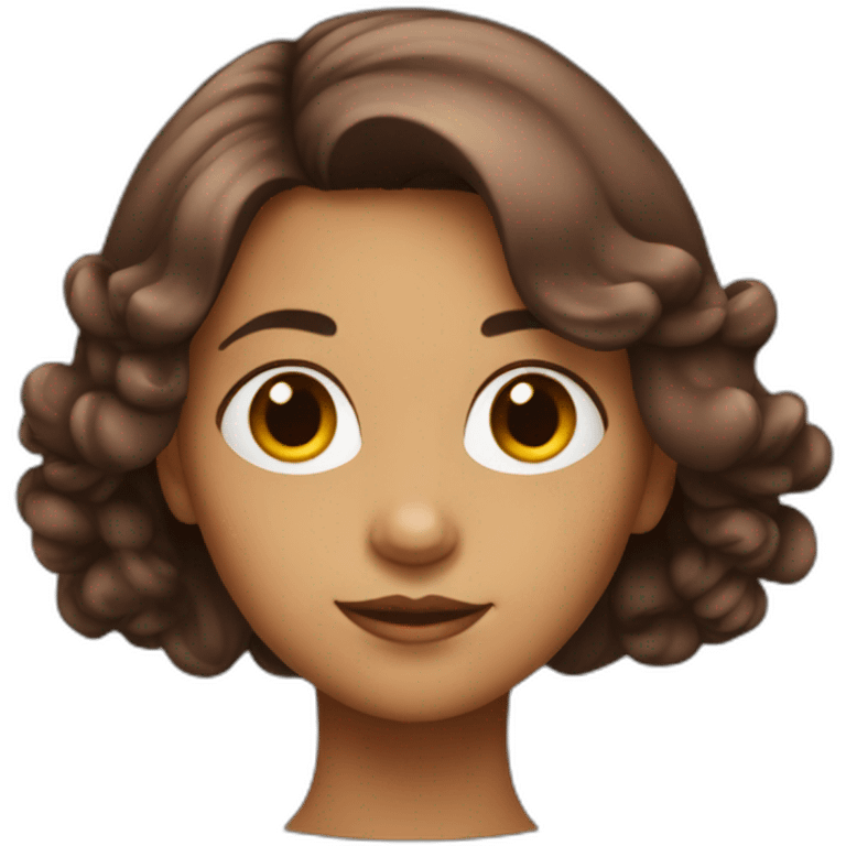 Fille avec cheveux rouge emoji