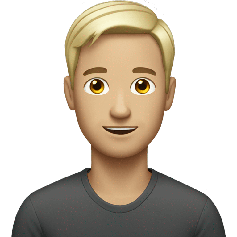 white man with short hair  emoji