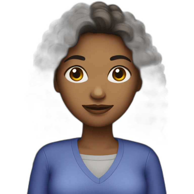 woman with a bbl emoji