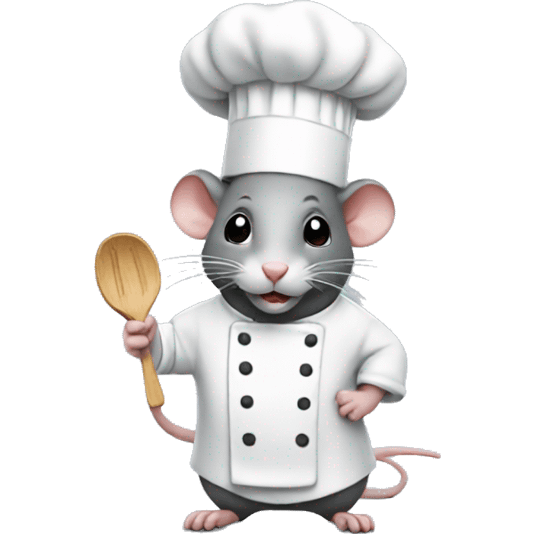 A rat with a chef hat emoji