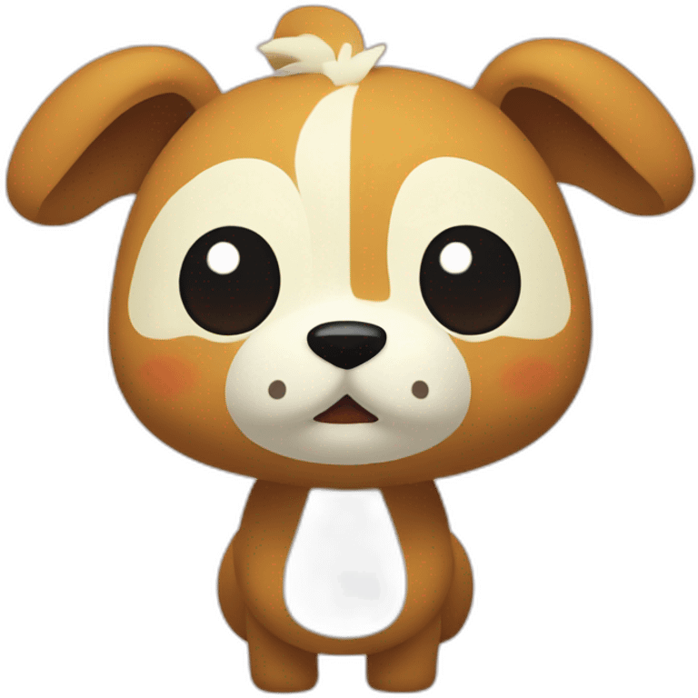 Animal crossing saying hello emoji