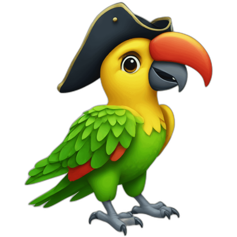 Pirate parrot emoji