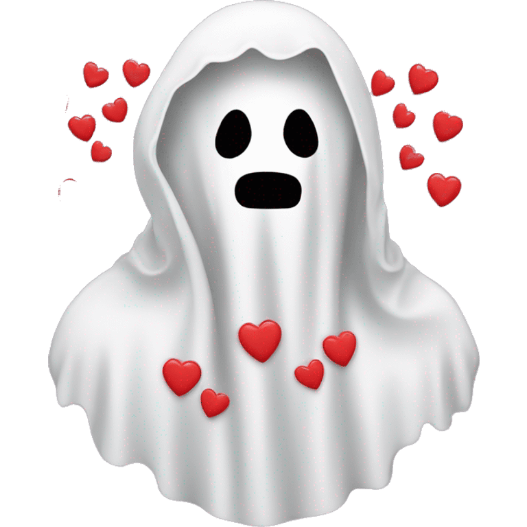 Ghostface with love hearts  emoji