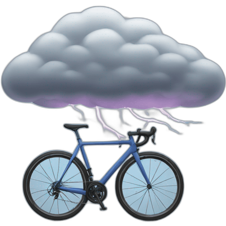 thunderstorm cycling emoji