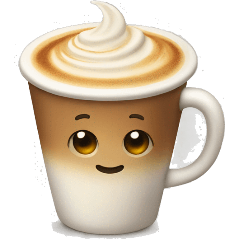 A cup of latte emoji