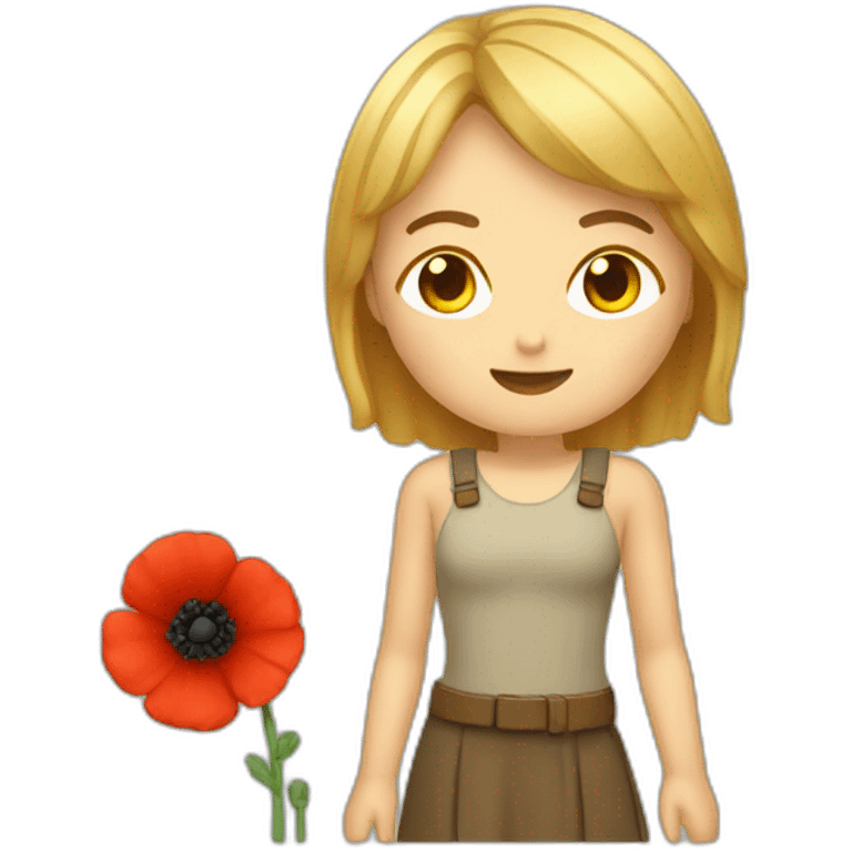 Coquelicot pixel emoji