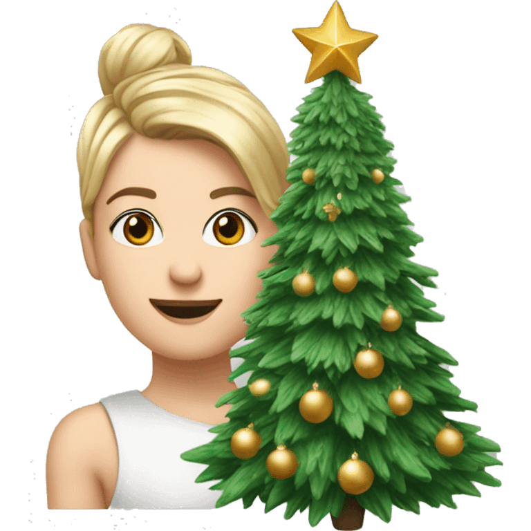 Christmas tree, but make it coquette ￼ emoji