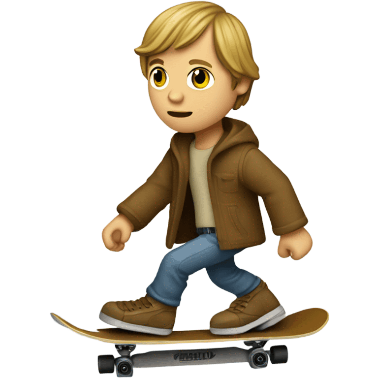 Luke skywalker skateboarding  emoji