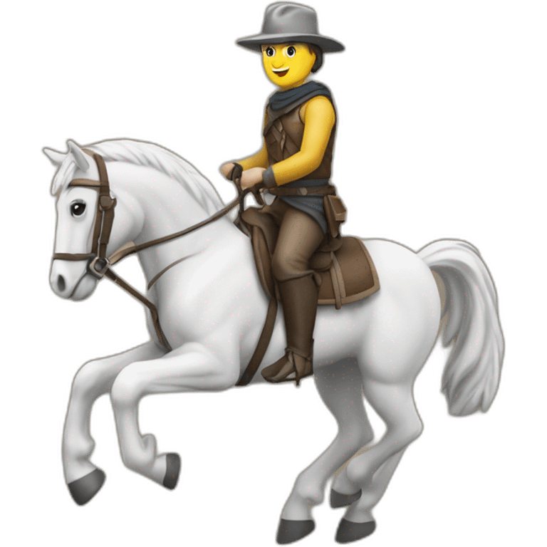 Tk78 sur un cheval emoji