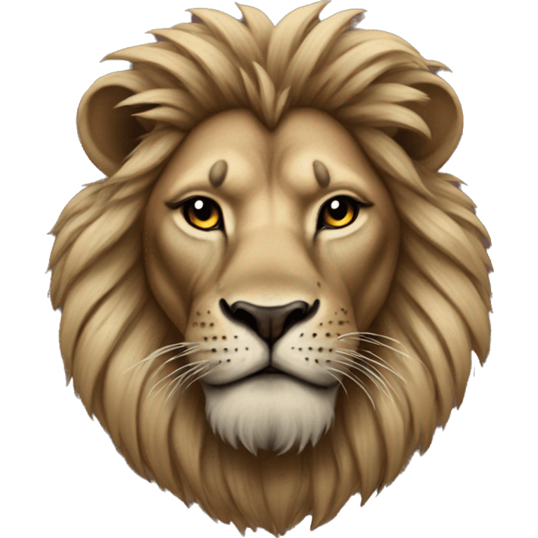 Tattoos on a lion emoji