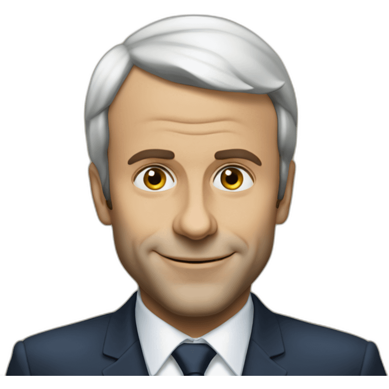 Emanuel Macron zizi emoji