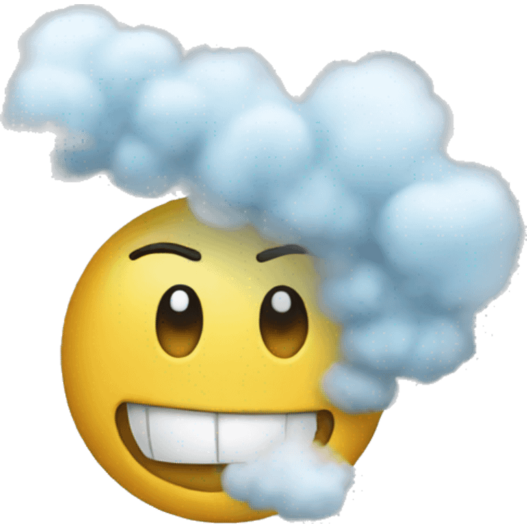 blowing air emoji