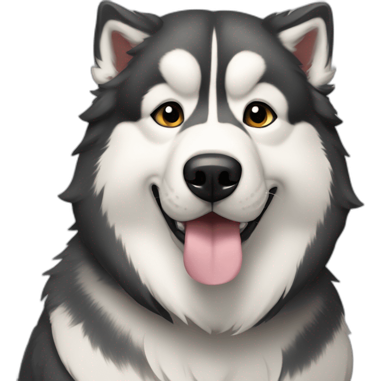 Handsome Alaskan malamute emoji