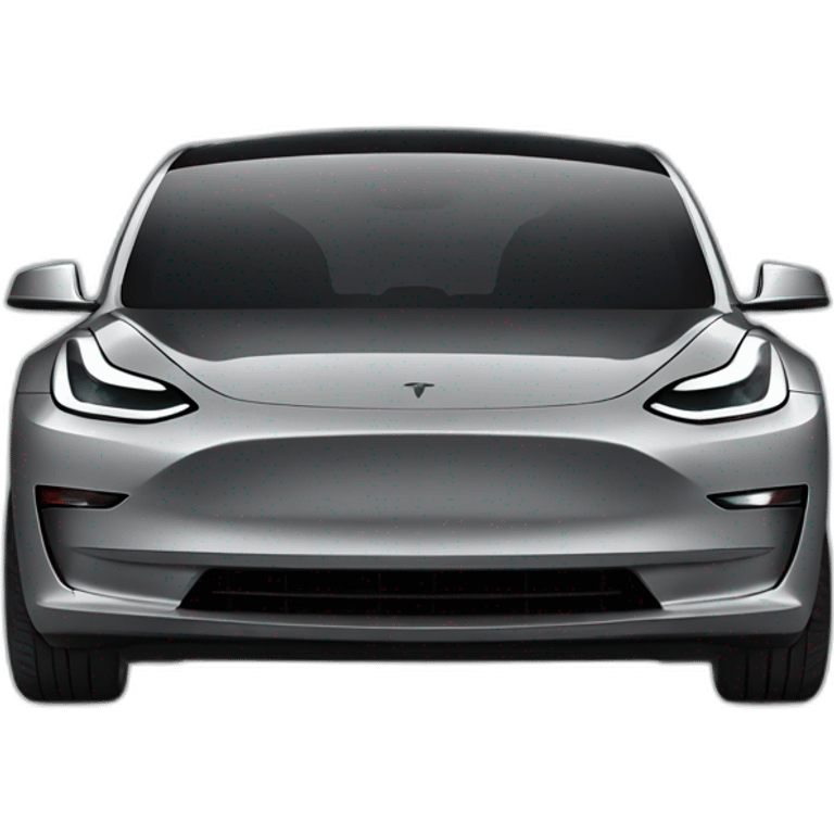 grey tesla model 3 emoji