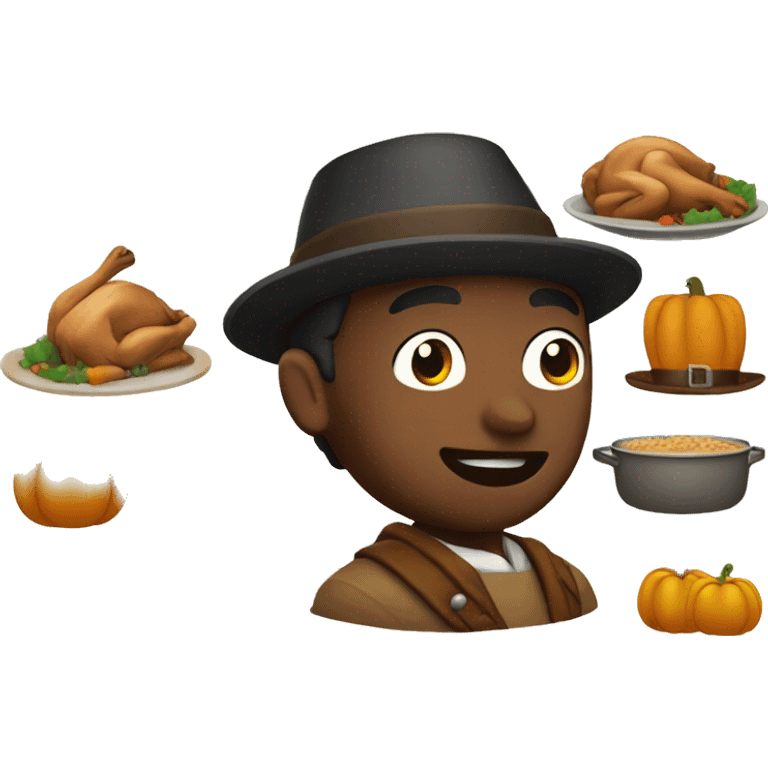 Thanksgiving pilgrim emoji