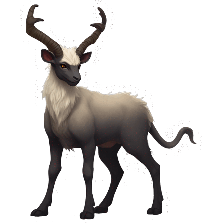 Modern Realistic Rare Fantasy Horned Vernid-Trico-species by LiLaiRa, full body emoji