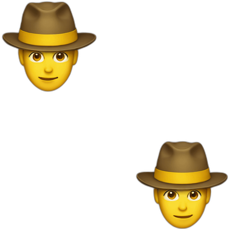 only yellew hat emoji