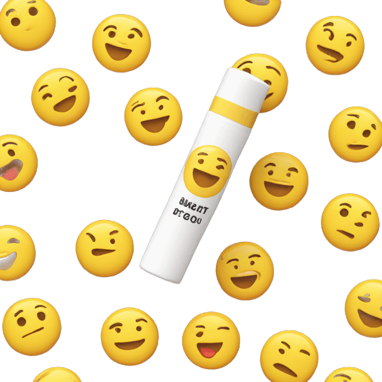 lip balm with label emoji