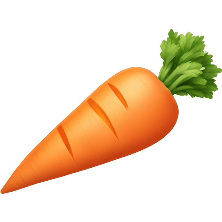 Carrot going into a peach emoji