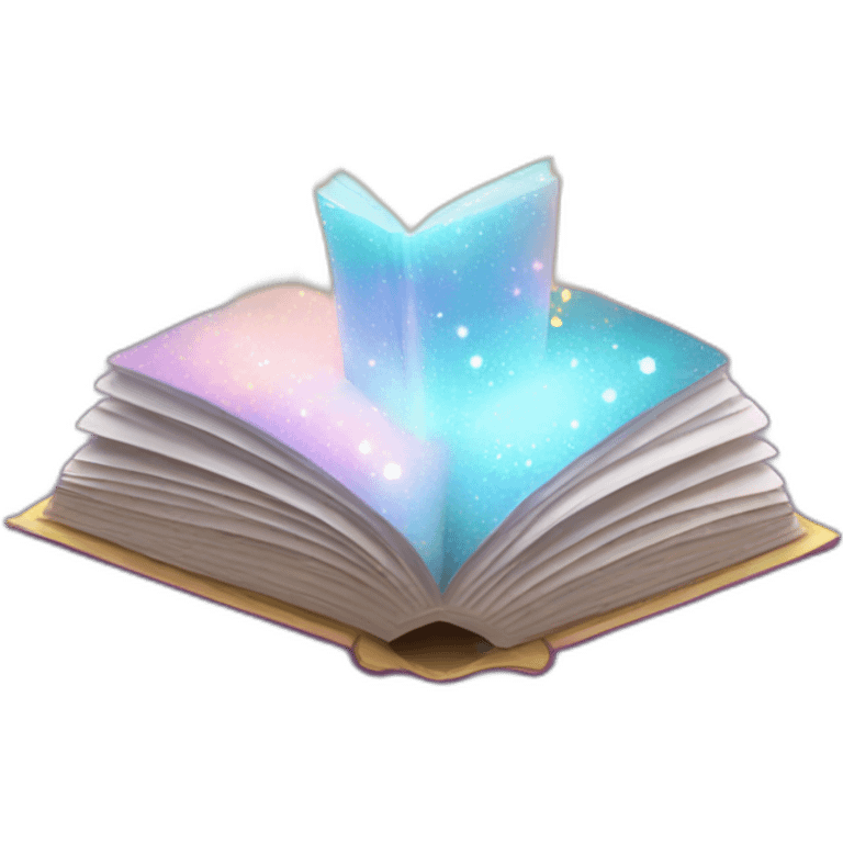 glowing sparkle book emoji