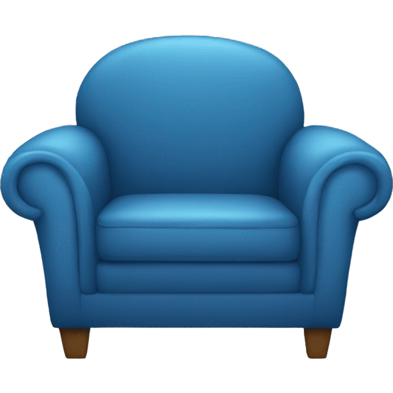 blue couch chair emoji