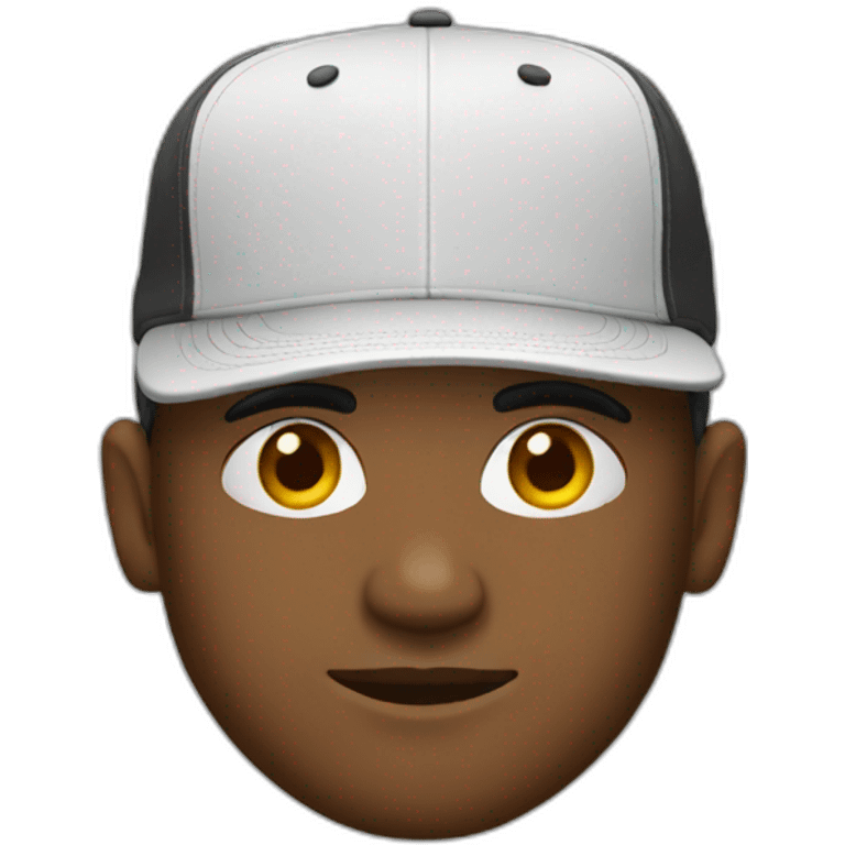 man with snapback hat emoji