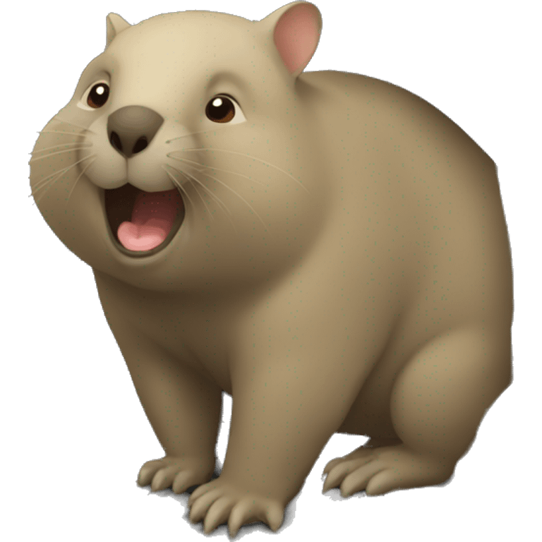 wombat in cave emoji